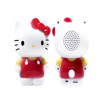 HELLO KITTY 公仔多媒體造型讀卡喇叭-紅色Kitty