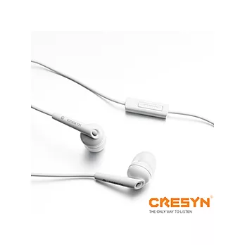 CRESYN 可立新 C262S Samsung Galaxy/iPod/iPhone/iPad 適用耳麥 - 白