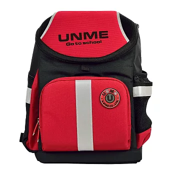 【UNME●小黑貂】紅色酷勁賽車款護脊書包●3071R護脊特殊波浪