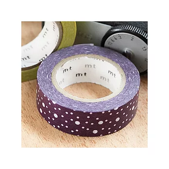 日本mt和紙膠帶 1p/雪花點點_茄子色