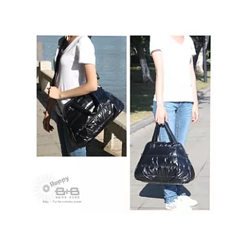 【B+B】【輕羽無重力媽媽包】-亮麗黑亮麗黑