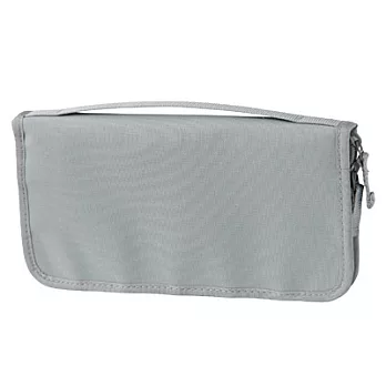 [MUJI 無印良品]尼龍護照夾/淺藍