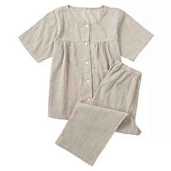 [MUJI 無印良品]女棉水洗楊柳短袖睡衣米格S