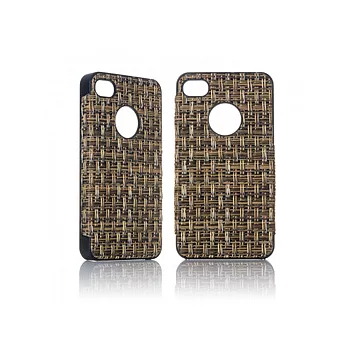 CDN iPhone 4 / 4S 手機背蓋-紙藤棕