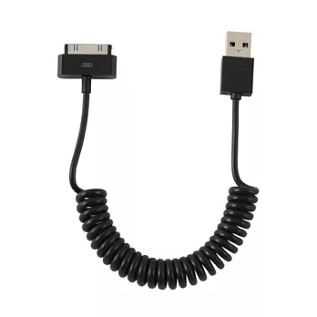 SALOM 蘋果 USB 捲線 (黑色)