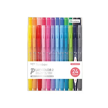 TOMBOW Play Color 2 玩色彩雙頭筆 24色入
