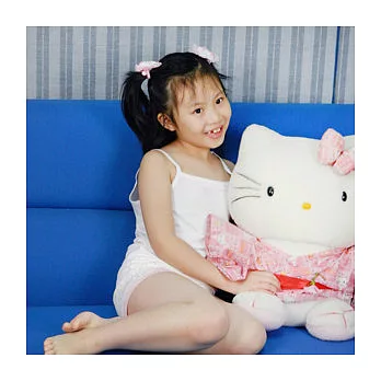 【anny pepe】女童肩帶背心_素面白色_美國精梳純棉_130cm