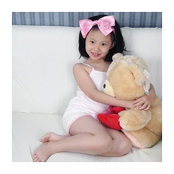 【anny pepe】女童肩帶背心_素面粉色_美國精梳純棉_120cm