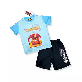 【鋼鐵人】中性短袖套裝_冒險家湛藍色_美國精梳棉_150cm