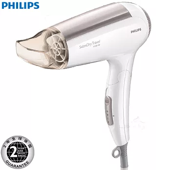 飛利浦 沙龍級輕巧飛利浦吹風機 HP4988(贈烘罩器)珍珠白+香檳金