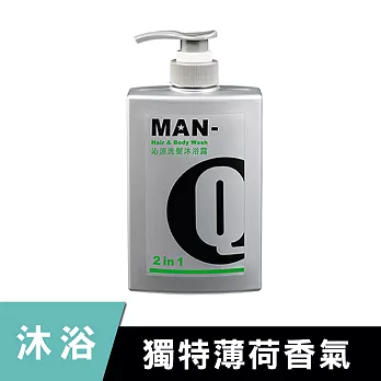 MAN-Q 2in1 沁涼洗髮沐浴露(600ML)