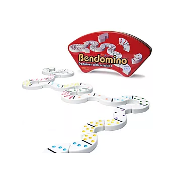 《Blue Orange Games 藍色橘子》轉轉骨牌進階版 復古鐵盒桌上遊戲