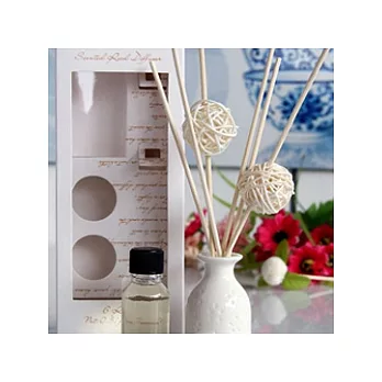 日式陶瓷藤球室內芳香組合-玫瑰