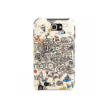 Galaxy Note Epicase 插畫設計.抗磨手機殼(贈home貼*3)-世界運轉著