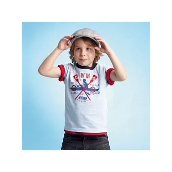 【LOVEDO-艾唯多童裝】運動潮流 淡水紅槳短袖T恤-5號