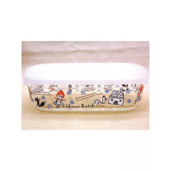 Shinzi Katoh 耐熱彩繪玻璃保鮮盒(中)-冬季小紅帽