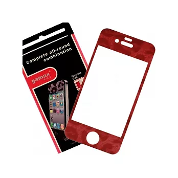 Apple iPhone 4 /iPhone 4S 漾彩液晶(個性豹紋系列)螢幕保護貼－嫵媚紅