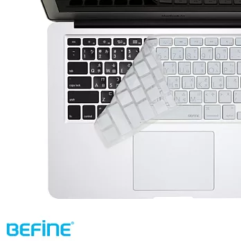 BEFINE KEYBOARD SKIN-Apple MacBook Air 13 專用鍵盤保護膜(KUSO中文Lion版)-白底黑字白底黑字