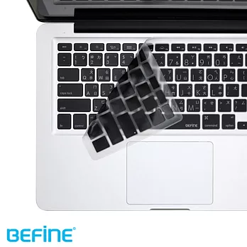BEFINE KEYBOARD SKIN-Apple MacBook MacBook Pro 13/15/17 專用鍵盤保護膜(KUSO中文Lion版)-黑底白字