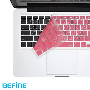 BEFINE KEYBOARD SKIN-Apple MacBook MacBook Pro 13/15/17 專用鍵盤保護膜(KUSO中文Lion版)-粉底白字