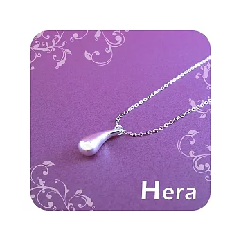 【Hera】微甜俏皮 可愛別緻水滴造型項鍊(銀色)