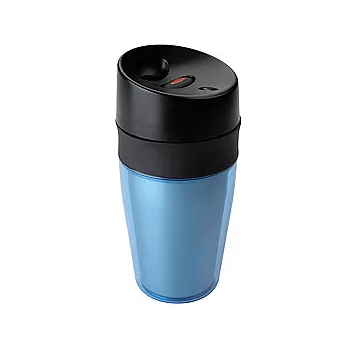 《OXO》Mug 輕巧按壓隨行杯(藍)