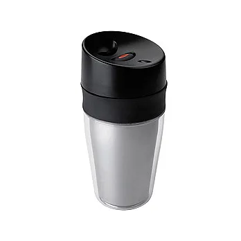 《OXO》Mug 輕巧按壓隨行杯(銀)