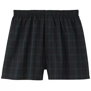 [MUJI 無印良品]男棉布帛平口內褲黑窗MM黑窗