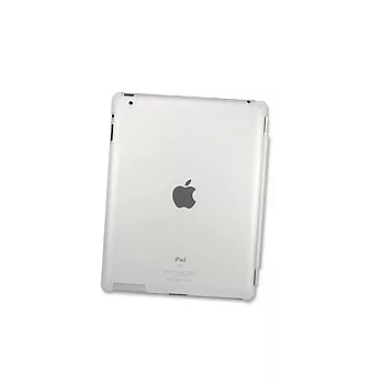 超薄透明磨砂New iPad/iPad2保護殼 白 (贈保護貼*2,觸控筆*1)