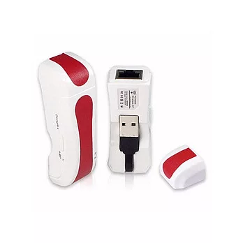 W906 口袋型兩用無線AP分享器(可切換無線網卡)-紅白