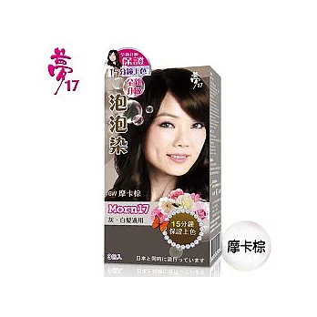【夢17】灰白髮專用泡泡染/摩卡棕(6W)