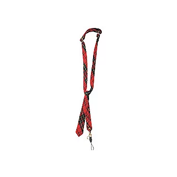 領帶造型相機掛繩(綁款)-紅色格紋