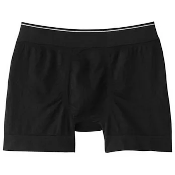 [MUJI 無印良品]男棉混立體拳擊內褲黑色M