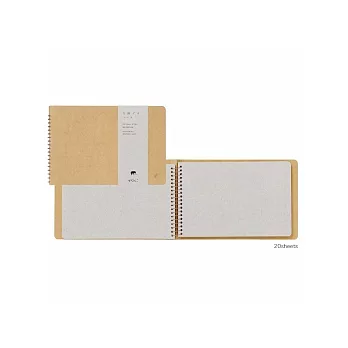 MIDORI Spiral Ring Notebook＜B6＞厚紙-大陸象