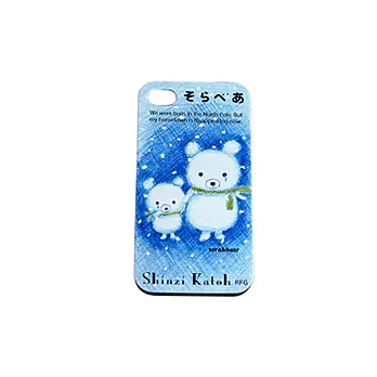 Shinzi Katoh 插畫 iPhone 4S專用保護殼-北極熊