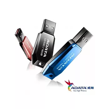 威剛 ADATA UV100 16G 輕巧造型隨身碟 (時尚黑)