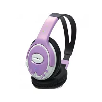 PLUGO_普樂購無線耳機式MP3-淺紫色