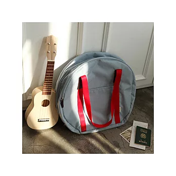 旅行收納地球包V1-水藍+紅