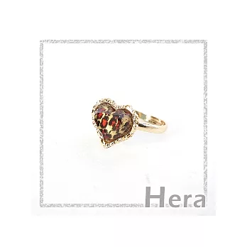 【Hera】雜誌明星最愛豹\紋心形戒指(金色)