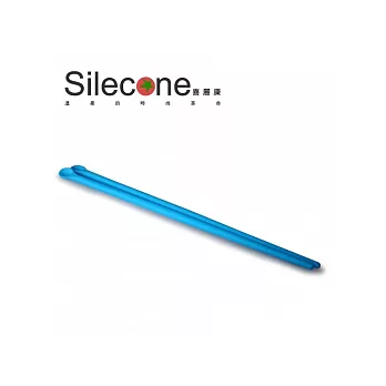 《Silecone 喜麗康》微笑兩用烹飪筷 /天空藍/30cm