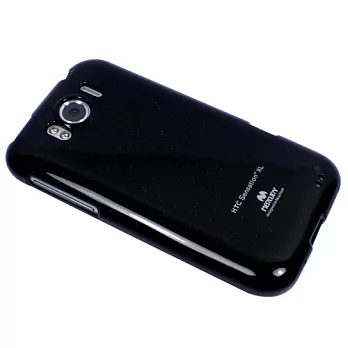 【MERCURY】HTC Sensation XL專用 閃粉果凍套黑