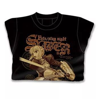 Fate stay night T恤 (1)M黑色
