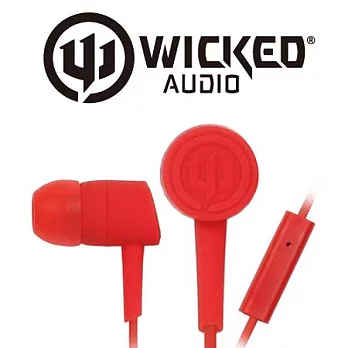 美國危客 Wicked Audio WI-2255 入耳式線控耳機紅色