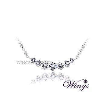 Wings 愛延續 耀眼方晶鋯石美鑽項鍊 NW122