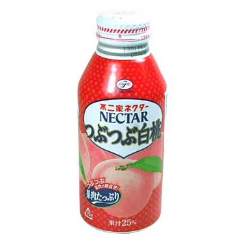 日本《不二家》25%白桃汁-果肉(400ml)