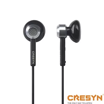 CRESYN 可立新 C500E 雙氣室後半開放式耳道式耳機黑色
