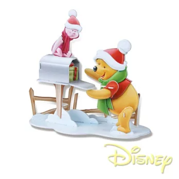 【Party World】Disney維尼系列立體模型-溫馨雪季＊3D立體拼圖