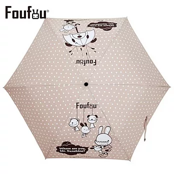 《FOUFOU》晴雨折傘-晴天娃娃芋粉