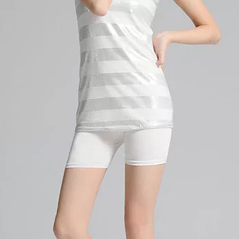 【Seoul Show】沁涼甜心 冰絲無痕安全褲(平口-白)