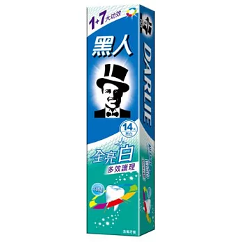 【康是美】黑人全亮白多效護理牙膏140g